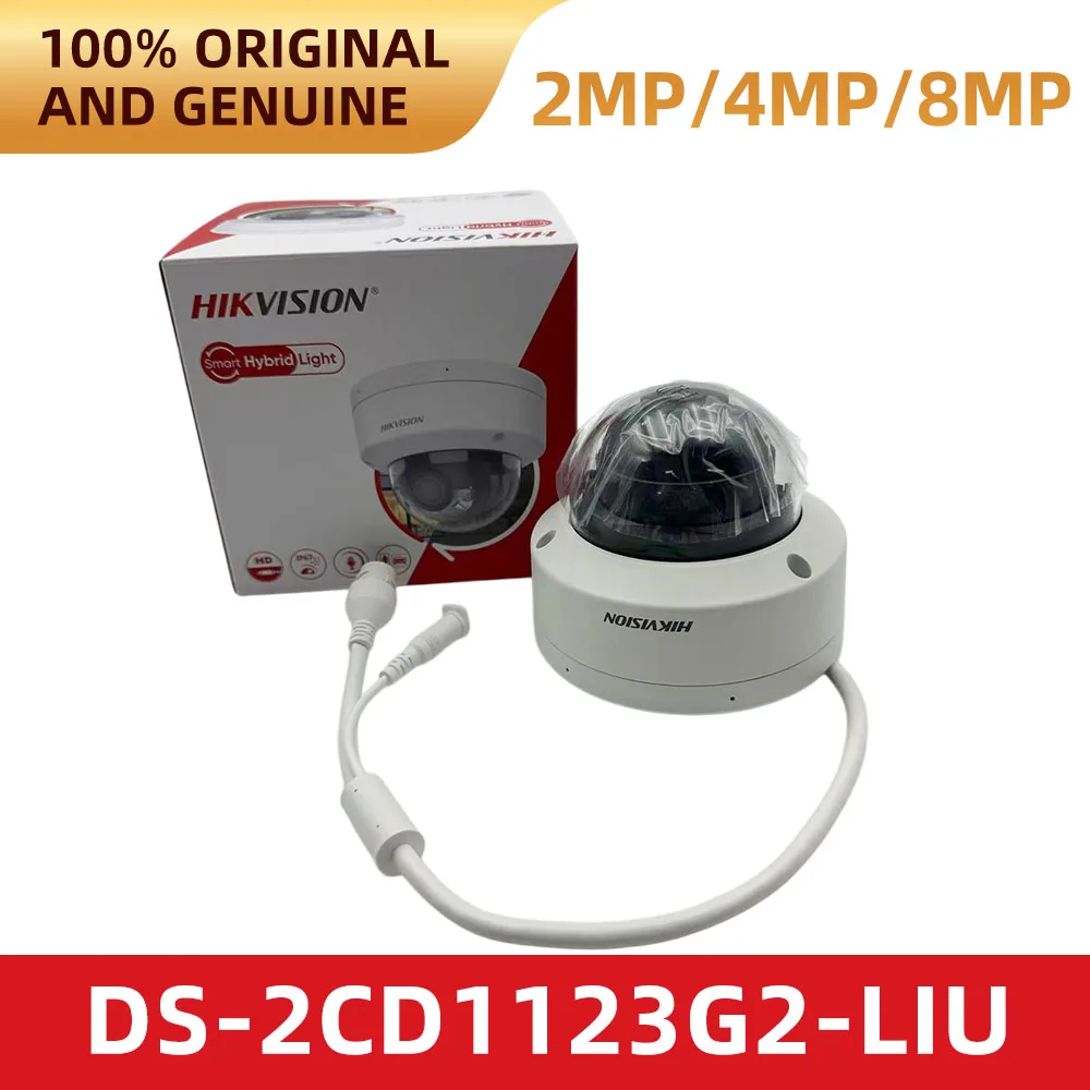 Hikvision DS-2CD1123G2-LIU 1080P IP Camera Human/Vehicle Classification Hybrid IR/White Light IP67 Waterproof PoE Home Security