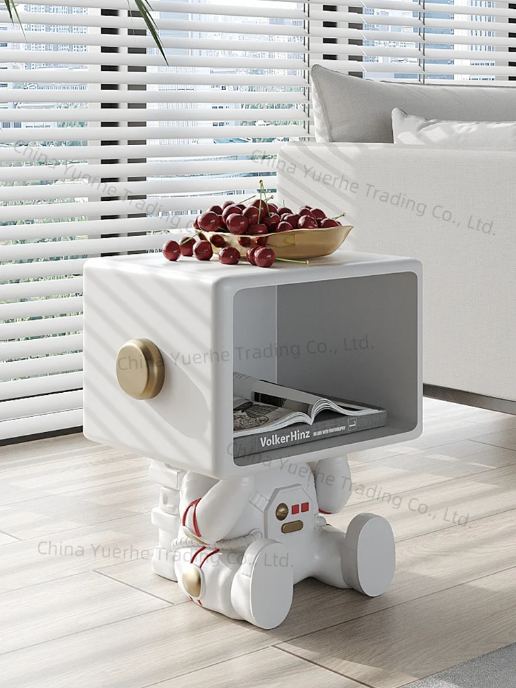 Esculturas de astronauta, mesitas de noche, adornos artesanales, mesas de centro para sala de estar, dormitorio, muebles para el hogar, mesita de noche, decoración del hogar