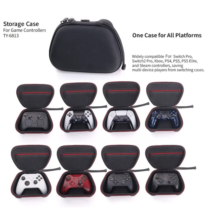 Travel Case Universal Hard Protective Storage Bag For Steam Controller 2, NS2 Pro, PS5 And For PS4 Controllers Access-Y44A