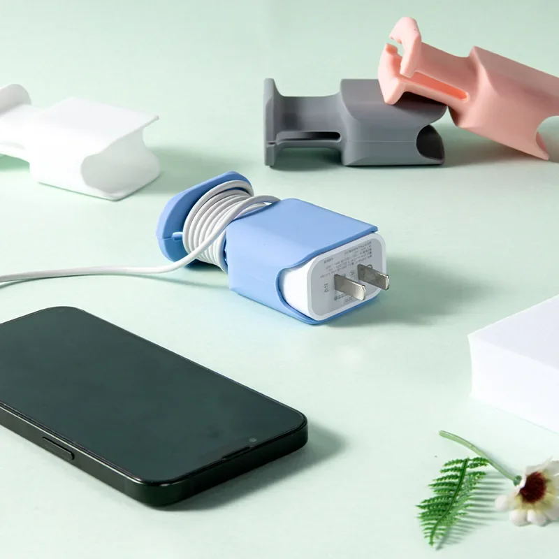 

Portable 2 in 1 Silicone Charger Protector Anti-Break Protection For iPhone 20W Charger Protective Case Cable Storage