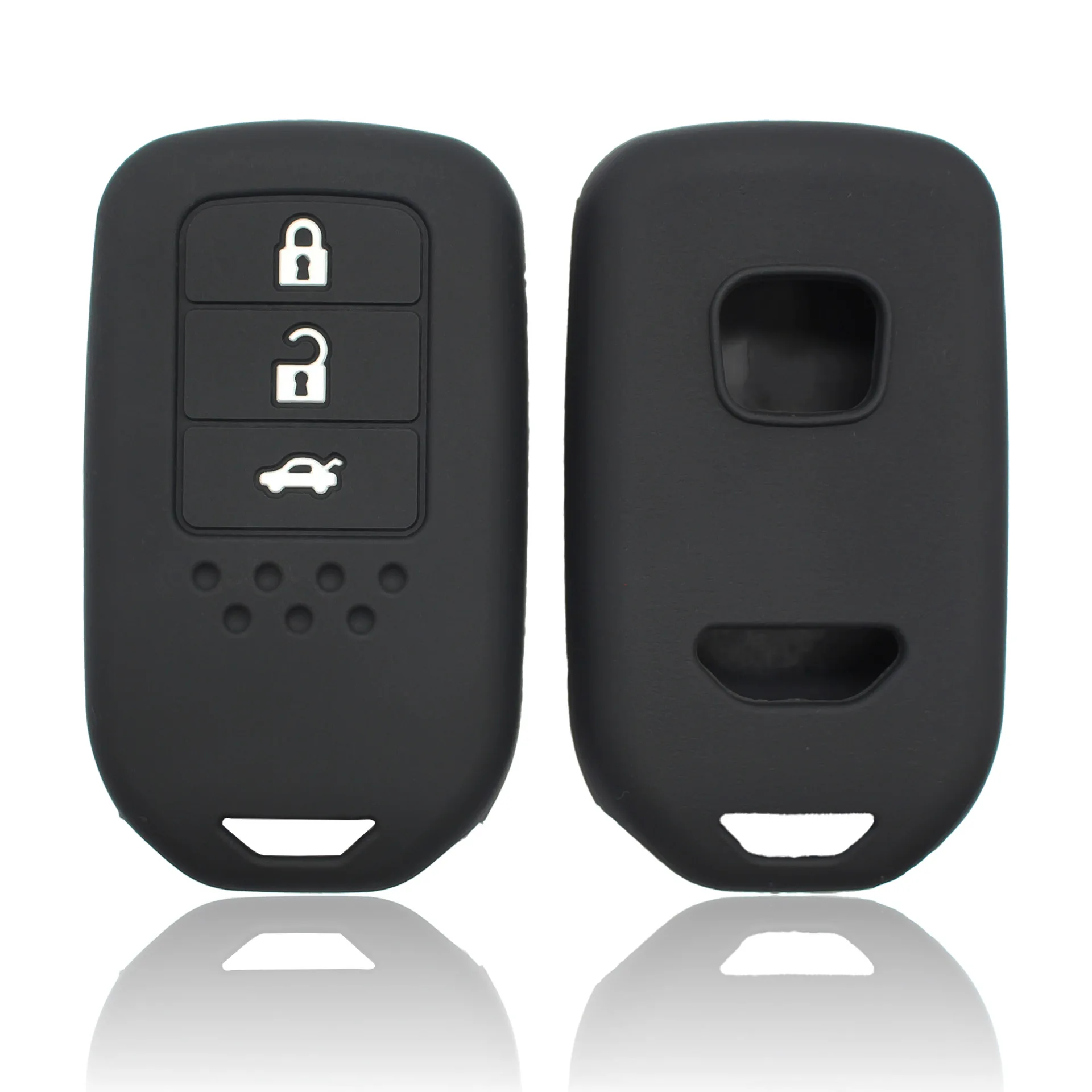 

For Honda Civic CR-V INSPIRE CITY 2015-2020 Silicone Key Case Cover with 3 Buttons Car Key Cover Shell Accessory