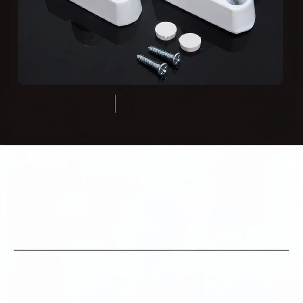 Plastic Casement Window Latch T Type Security Lock Household Door Hardware Accessory Firm Fixing Mechanism Utility