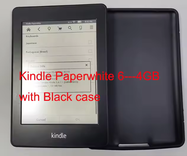 야간 백라이트 독서 기능이 있는 Kindle Paperwhite