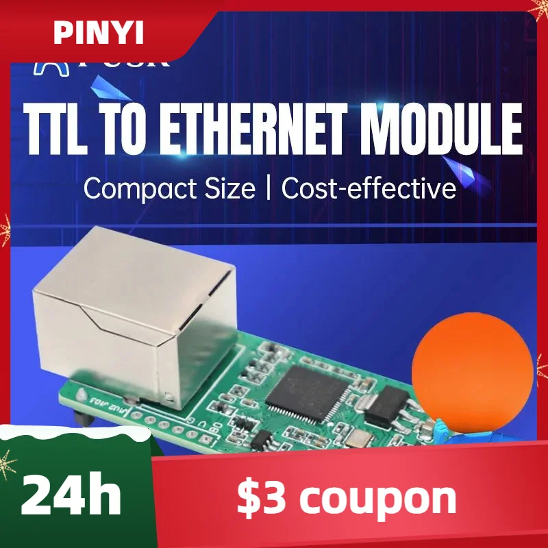 

Новый (цена за 4 шт.) Модуль PUSR TTL в Ethernet Конструкция вставных пакетов с 1 * TTL, 1 * RJ45 10 Мбит/с ETH USR-TCP232-T0