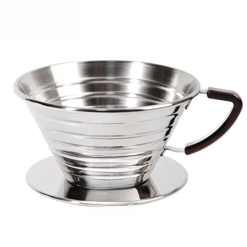 

Stainless steel basket type, cake type hand-brewed coffee filter cup No. 155/185