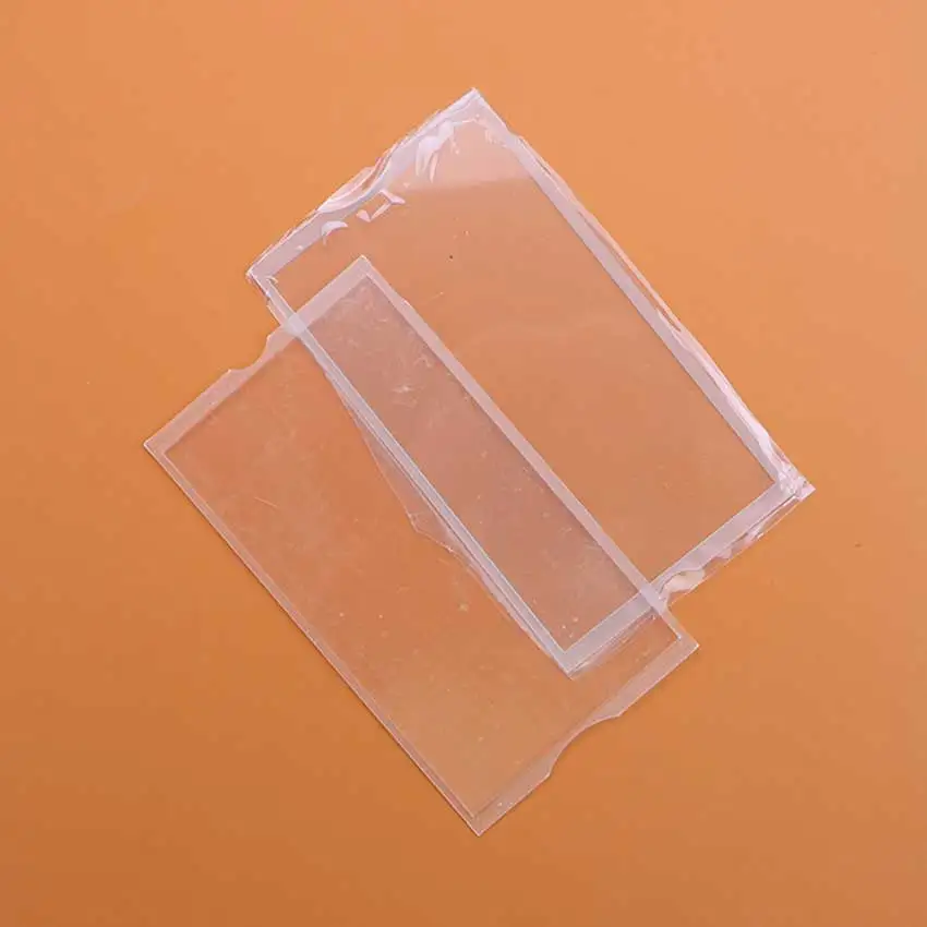Plastic Glass Mirror Display Screen Lens Cover For PSP 2000 3000 PSP2000 Game Console Transparent Panel Frame Glue Alcohol Pack