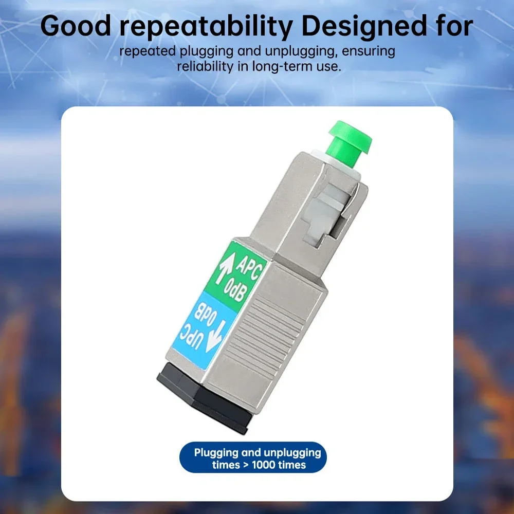 Natalink SC/APC male to SC/UPC Female Fiber Optic Adapter Single Mode Hybrid Optical Connector Coupler FTTH Red Light Pen Jumper