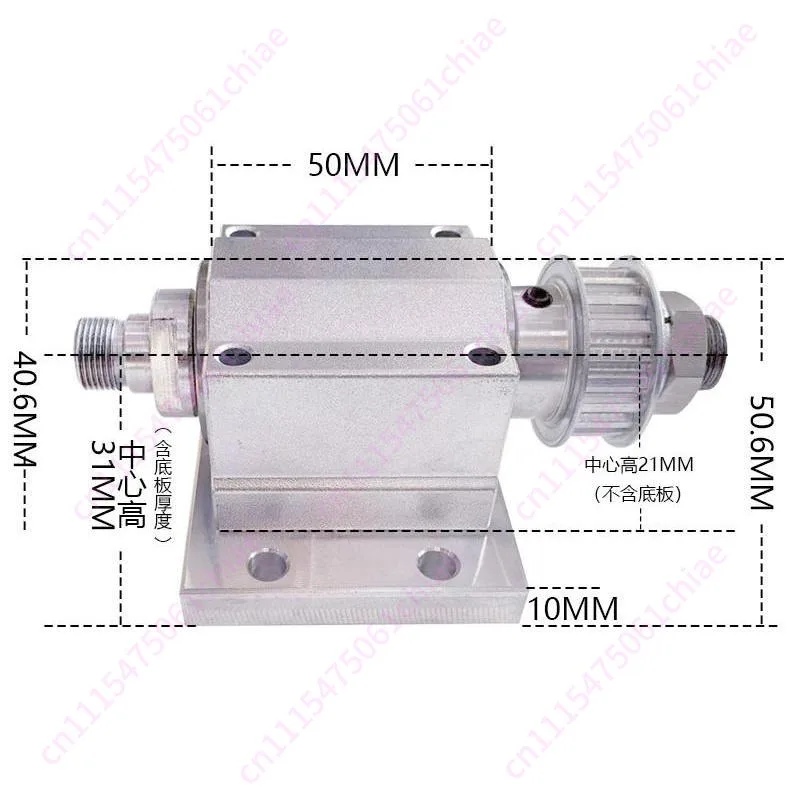 Unpowered chuck spindle M14 thread can hold 50 and 60 chucks
