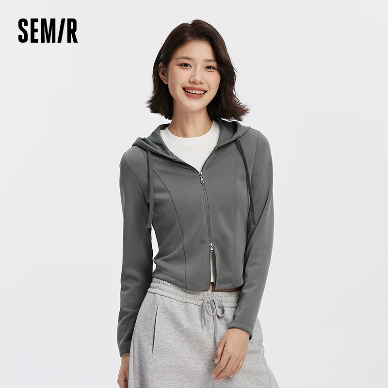

Semir Jacket Women Short Slim Solid Hooded 2025 Autumn Woman Clothing Tops for Woman Winter Clothes Woman