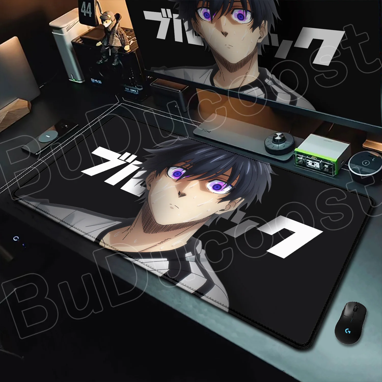 HD Printing Blue Lock Game Mouse Pad XXL Large Size Rubber Mousepad for PC Gamer Desktop Decoration Office Mouse Mat Deskmat Rug