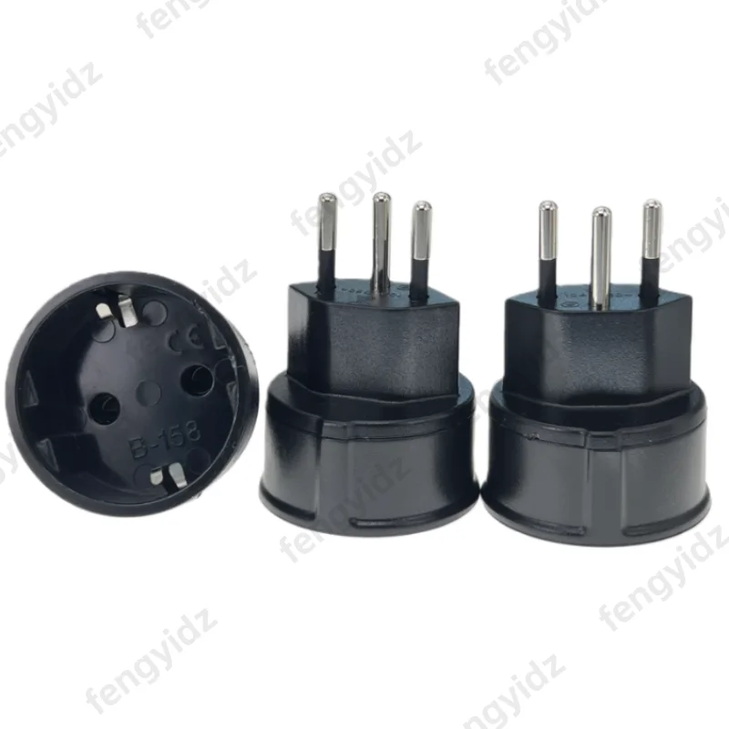 3 Stück Deutschland EU zu Schweiz Steckeradapter Europäischer zu Schweizer Reiseadapter Stromwandler-Stecker 3-polig 10A Wandsteckdose