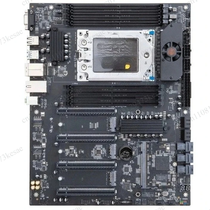 H12D-8D SP3 Motherboard AMD EPYC 7002 7003 Series ATX Server Board With BMC Module IPMI 2.5GbE LAN PCIe 4.0 x16 8 DDR4 2TB