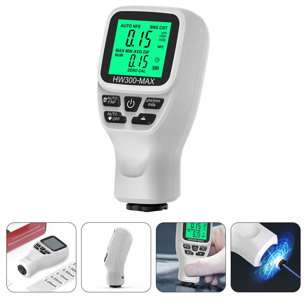 

Automotive Coating Thickness Gauge Digital Meter Portable Backlight LCD Fast Measurement Car Paint Gauge