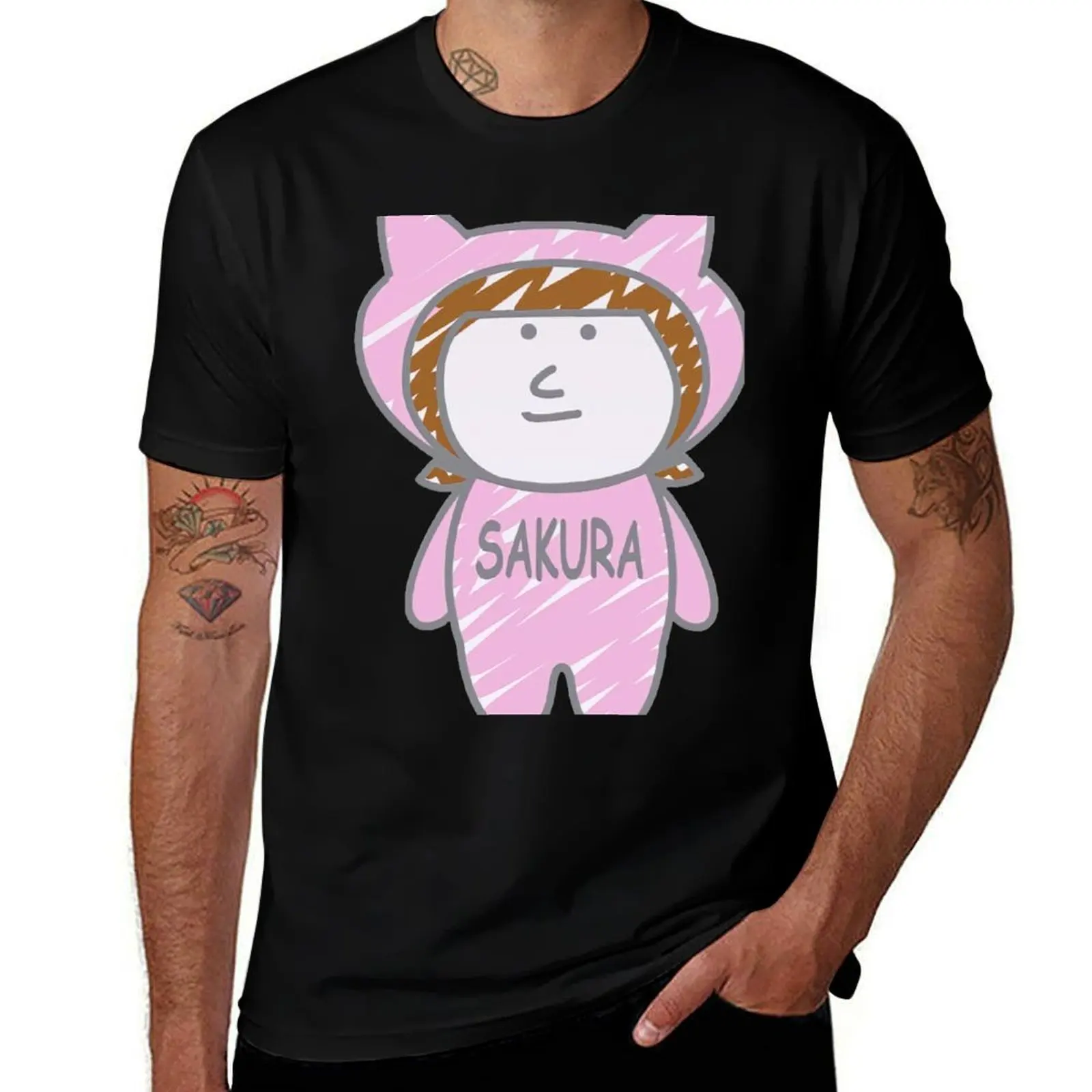 IZONE Miyawaki Sakura Goods Character Miyawaki T-Shirt Plus Size Short Sleeve T-Shirt