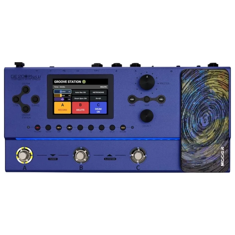 GE200 Plus Li New Intelligent Multi Effects Guitar Processor Pedal with USB MIDI control