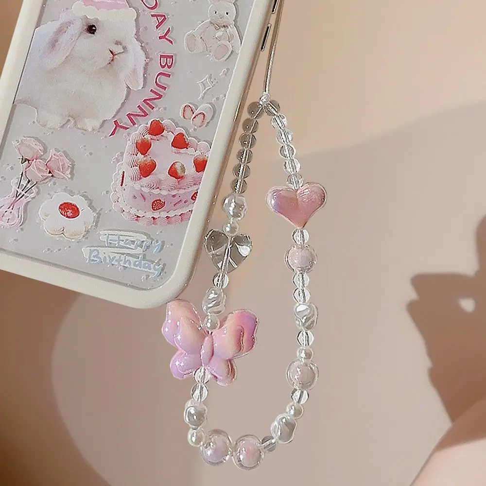 Fashion Beaded Phone Lanyard Bohemia Cute Phone Case Chain Straps Adjustable Phone Anti-lost Rope