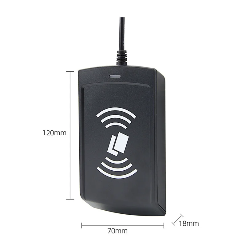 IDUD USB قارئ RFID قارئ البطاقة الممغنطة قارئ بطاقات NFC USB HID قارئ البطاقات الذكية دعم نظام نافذة لينكس