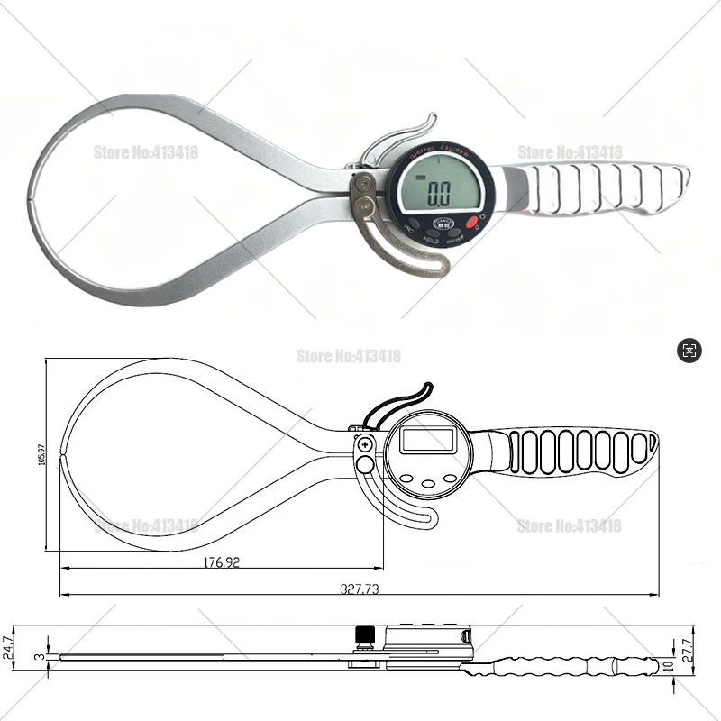 0-150/200mm 6'Fraction Digitale Externe 0-25mm Buitenmaat Schuifmaat voor Houtbewerking 12.7-165mm Binnenmaat Digitale Binnenmaat Schuifmaat