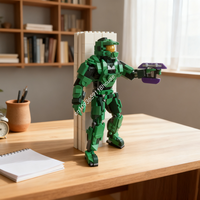 344pcs MOC Halo Master Chief Iconsed Model Building blocks Construction toy Assemble DIY creative Christmas gifts idea Brick