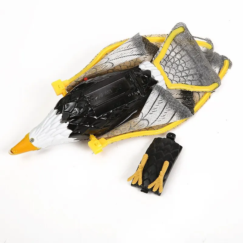 1Pcs Electric Flying Eagle Electronic Pet Toy Rotating Simulation Flying Bird With Light Music