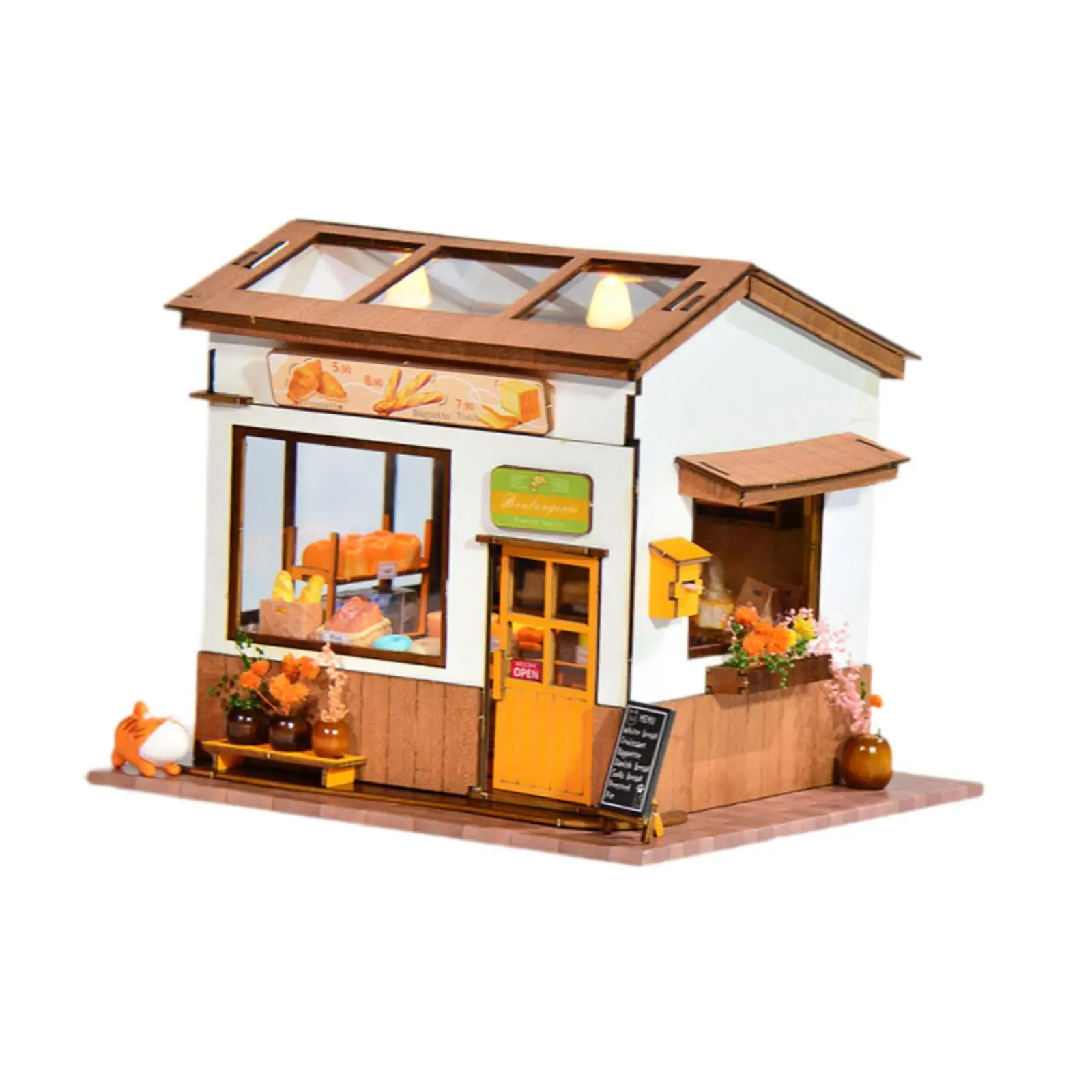 

DIY Doll Houses Miniature Kits 3D Wood Puzzle for Family Boys Girls Kids