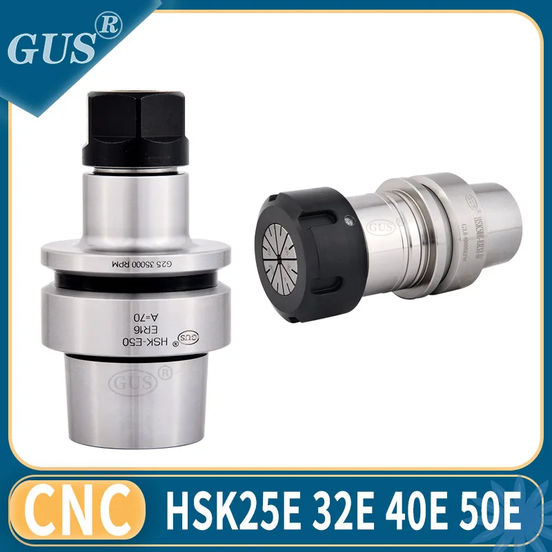 High Precision HSK25E HSK32E HSK40E HSK50E ER11 ER16 ER20 ER25 ER32 Tool Holder HSK ER Knife Holder CNC Lathe Milling Tools