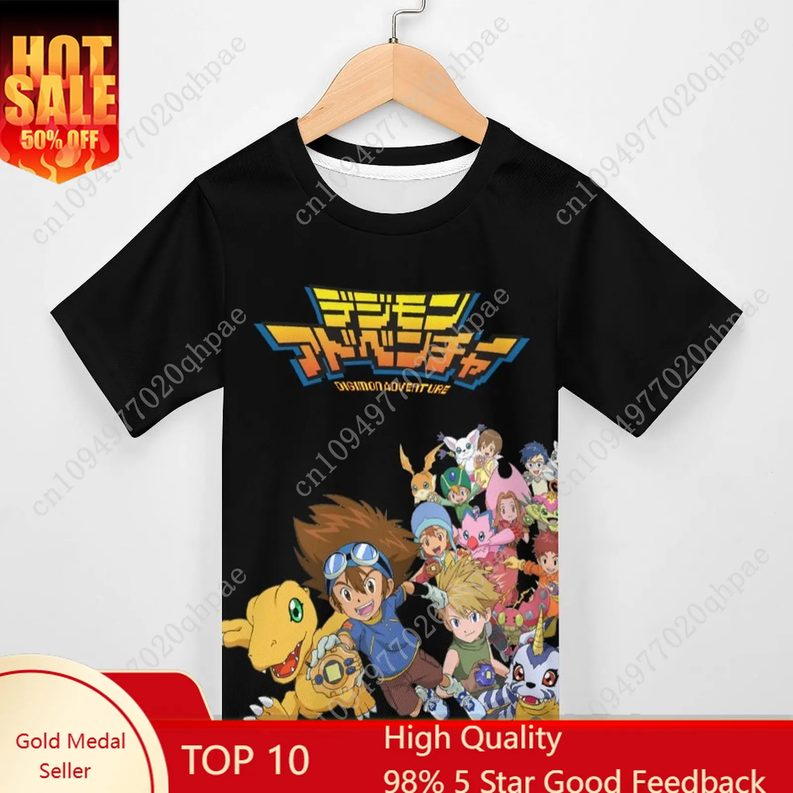 

Digimon Adventure T shirt boys girls childs cotton short sleeves tlightweight breathable Tshirt custom made Summer Tops