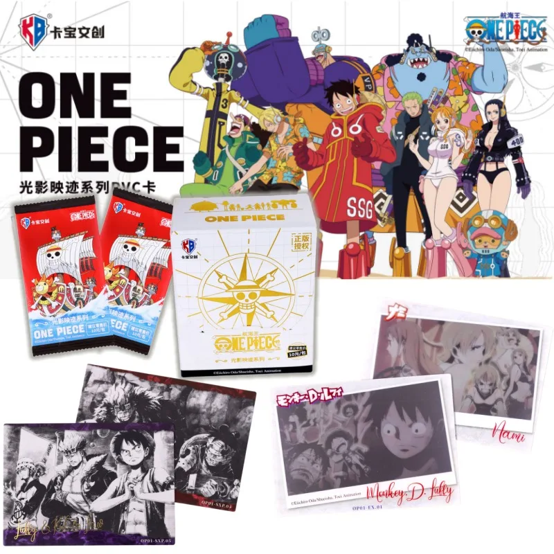 Tarjeta Coleccionable de Anime ONE PIECE de Kabao, con Efecto de Luz y Sombra, Auténtica, Tipo Polaroid, Regalo para Fanáticos