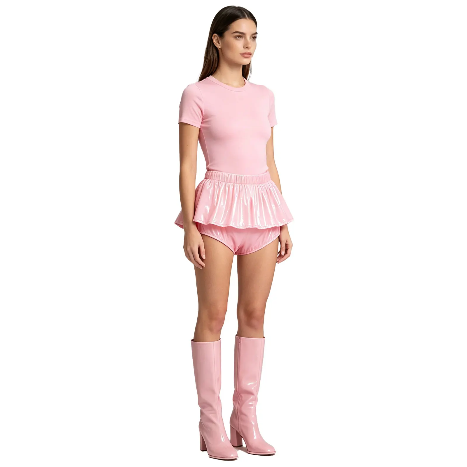 Women Water Resistant Diaper Cover Reusable Anti-leak Adaptive Underwear Peplum Briefs Elderly Nursing Special Needs Patients