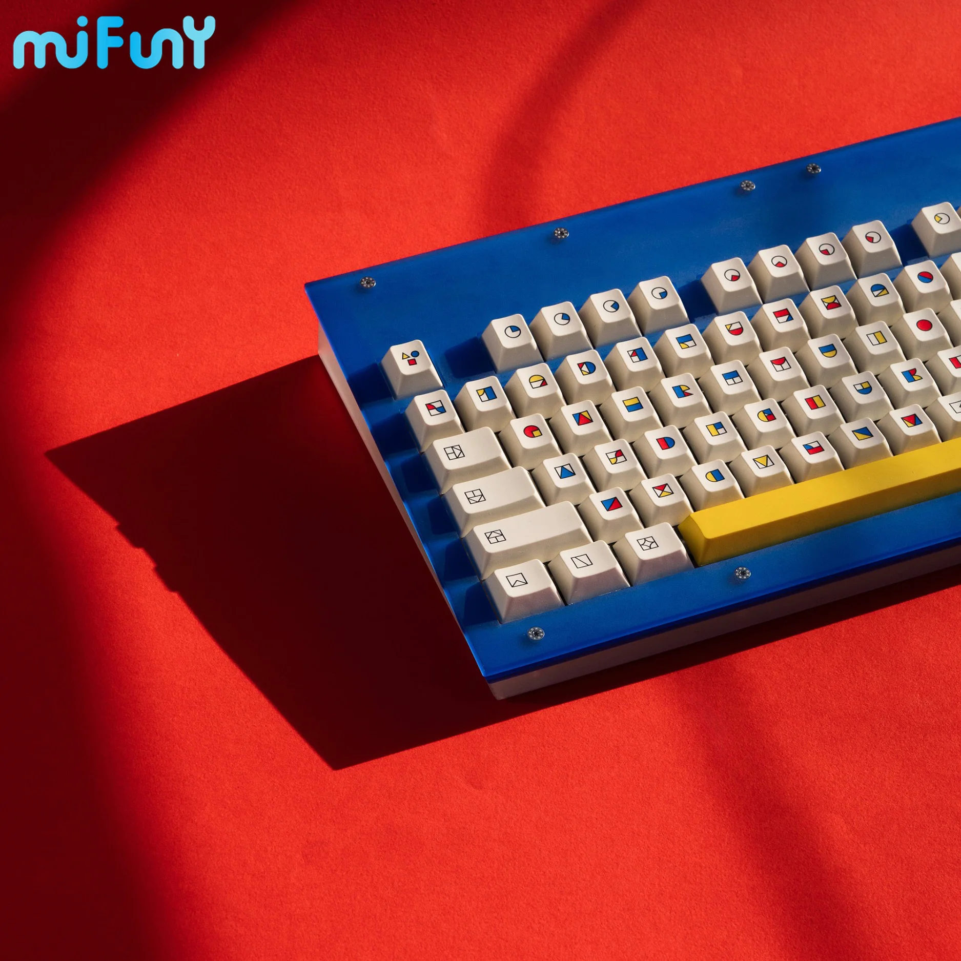 Imagem -03 - Mifuny-tema Gestalt Keycaps Custom Retro Keycap Pbt Criativo Seco Subbed Cereja Caps Chave para Rainy75 Teclados Mecânicos