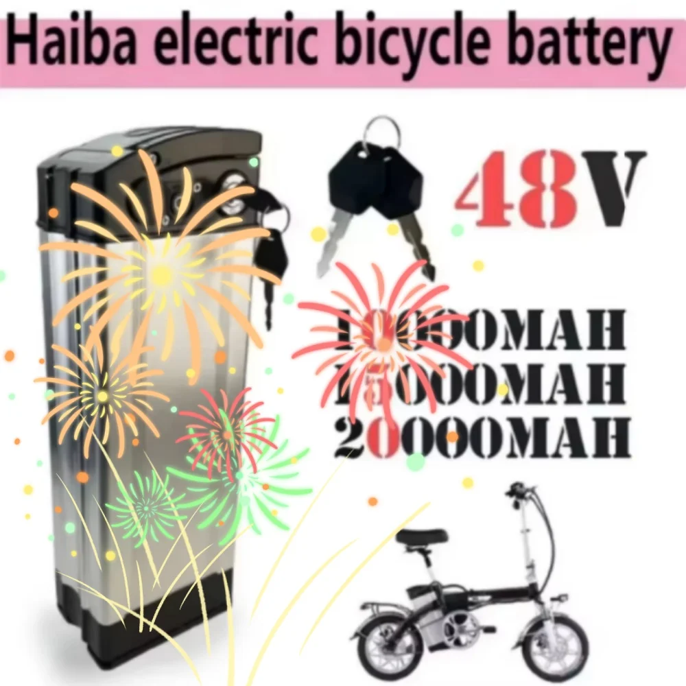 

Haiba Original 48V E-Bike Battery High-Quality 10/15/20Ah 500W 750W 1000W High-Power 18650 Lithium-Ion Battery Pack for Electric