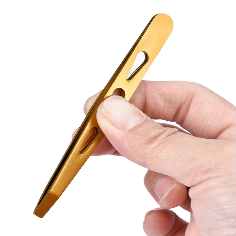 Pinças profissionais de aço inoxidável, 4 unidades, para mulheres, conjunto de pinças de sobrancelha, pinça de precisão para pêlos faciais, lasca e ingr