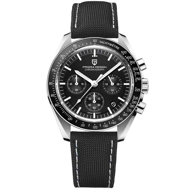 2026 New PAGANI DESIGN Classic moon Men's Watches Luxury AR Sapphire crystal Quartz Watch For Men Speed Sport Chronograph Watch