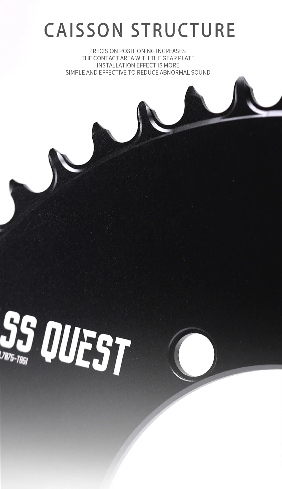 PASS QUEST X110BCD AERO Narrow Wide Chainring for R3000/4700/5800/6800/DA9000 Chainwheel BLACK Gravel Folding Bike Available