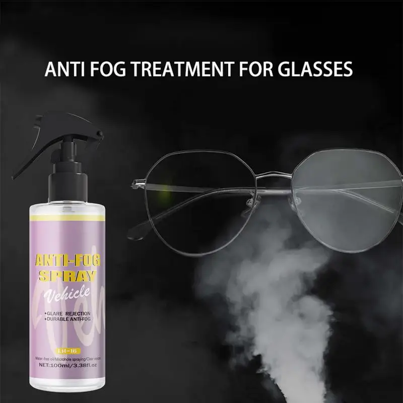 100ml Car Window Anti Fog Spray Auto Glass Rain Repellent Powerful Glass Rainproof Agent Long-Lasting Windshield Defogger