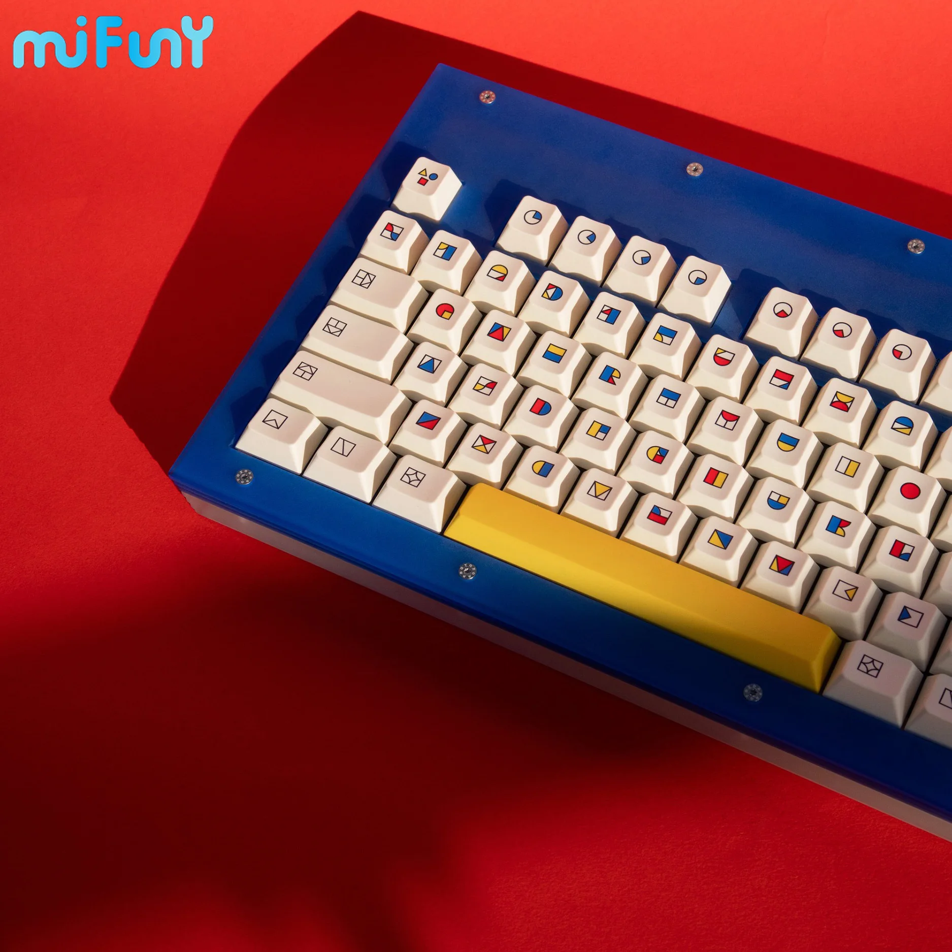 Imagem -04 - Mifuny-tema Gestalt Keycaps Custom Retro Keycap Pbt Criativo Seco Subbed Cereja Caps Chave para Rainy75 Teclados Mecânicos