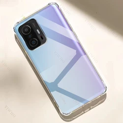 Custodia trasparente per telefono per Xiaomi Mi 11 T 21081111RG custodia trasparente addensata in TPU da 6.67 