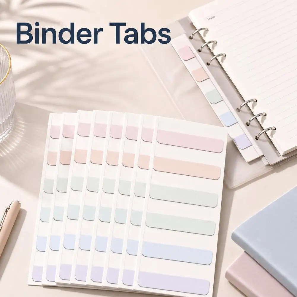 Morandi Sticky Index Tabs Writable Transparent Page Markers Multicolored Book Tabs For Students Note Taking