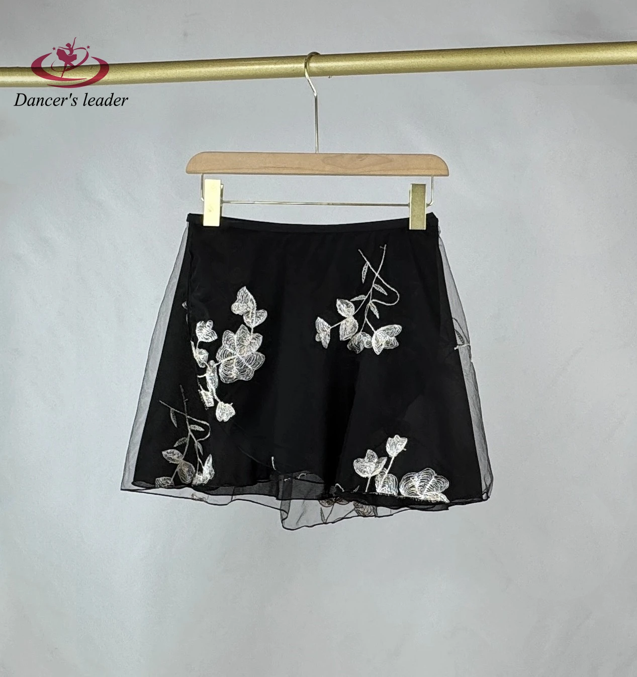 الباليه تنورة قصيرة الدانتيل زهرة التطريز المرأة الرقص الجمباز ممارسة تنورة الكبار الباليه تنورة غنائية