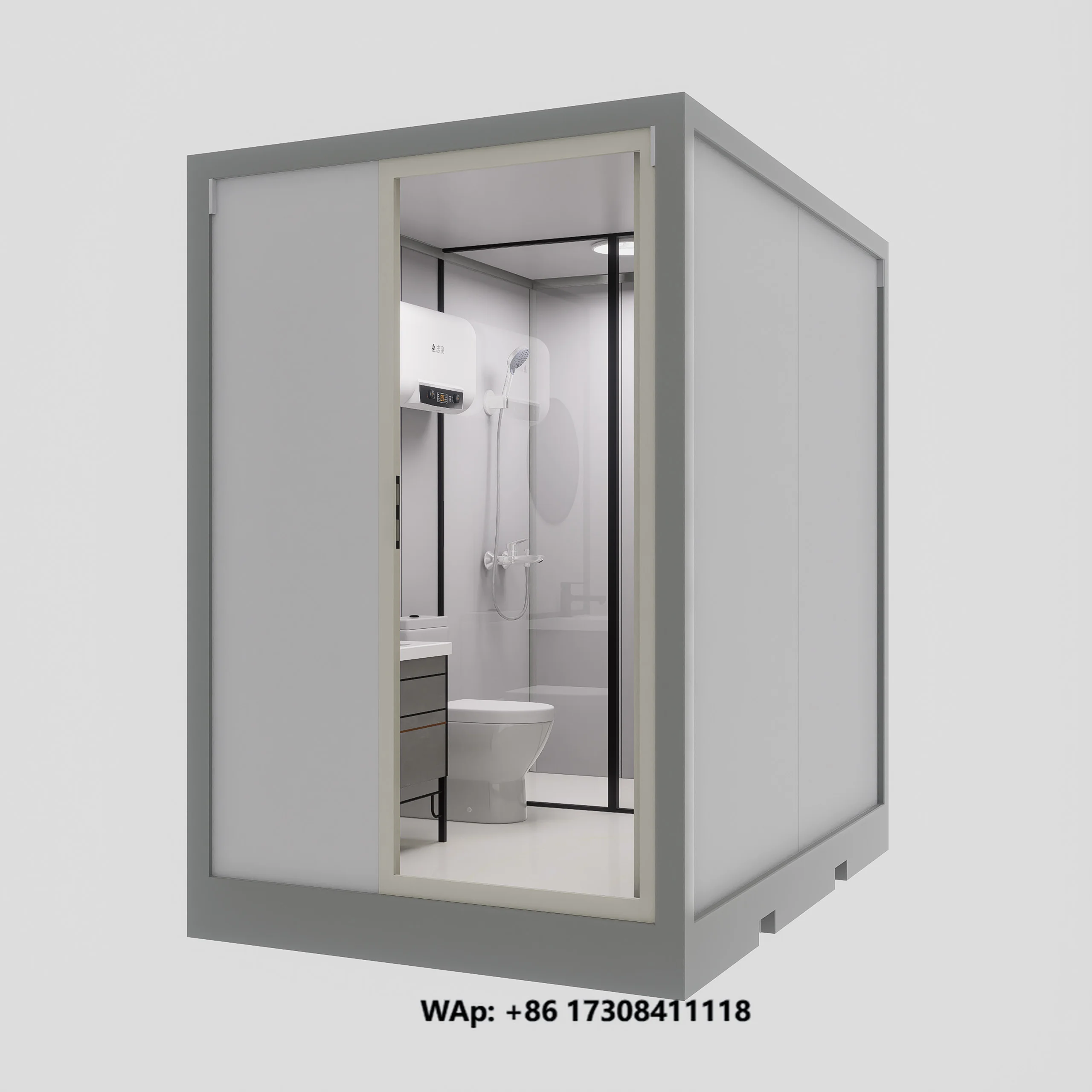 European Standard Outdoor Toilet Prefabricated Integrated Modular Bathroom Portable Toilet Separate Shower Unit Prefab Bathroom
