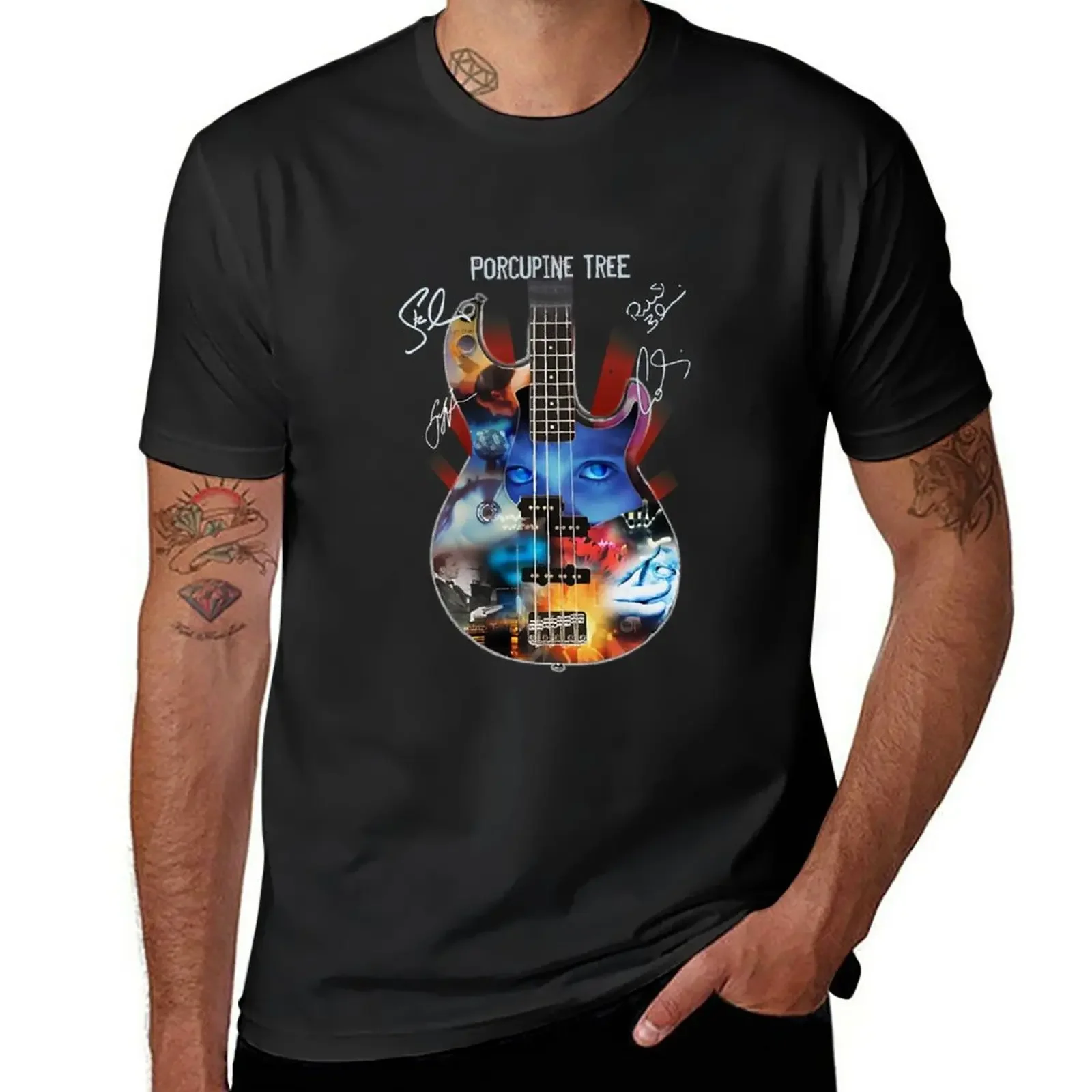 New Porcupine Tree. Rock Band Guitar Signature T-Shirt Oversized t-shirt T-shirt short graphic t shirt mens champion t shirts