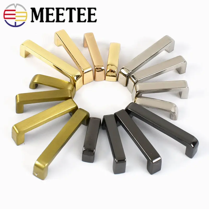 4/10pc Meetee Bag Bridge with Screw Metal Buckles for Purse Handbag Strap Connector Hardware Accessories DIY Leather Crafts H5-2