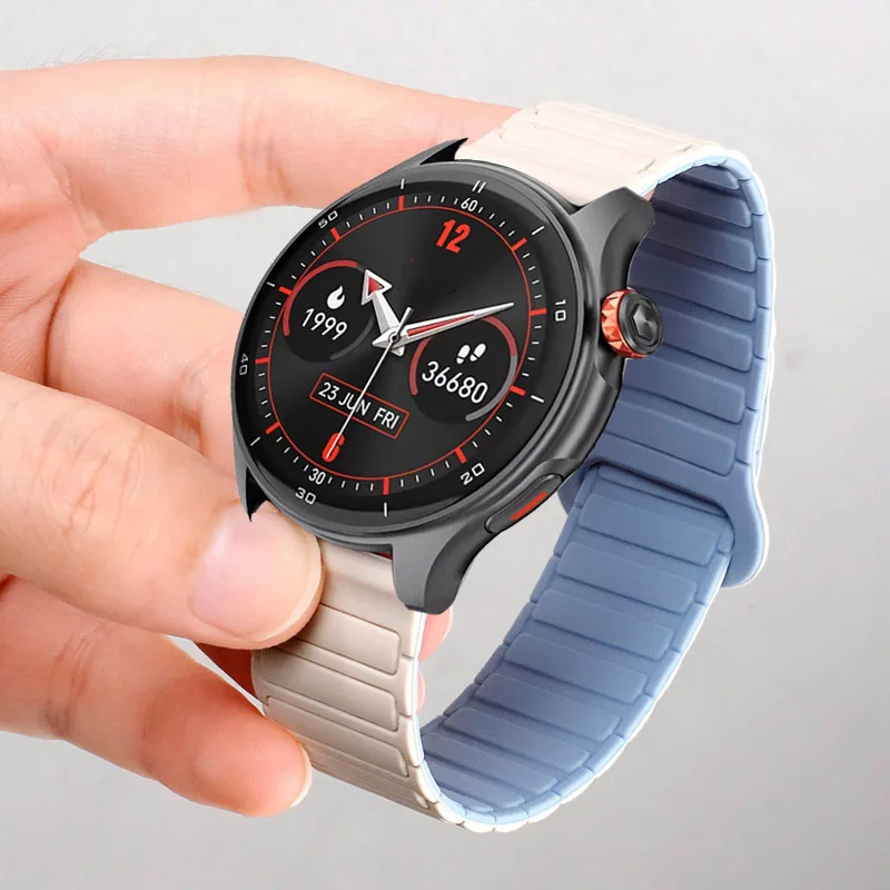 Weiches magnetisches Silikonarmband für IGPSPORT LW10 Sport-Armband für iGPSPORT VeRun/LW10 Smartwatch-Armband Zubehör