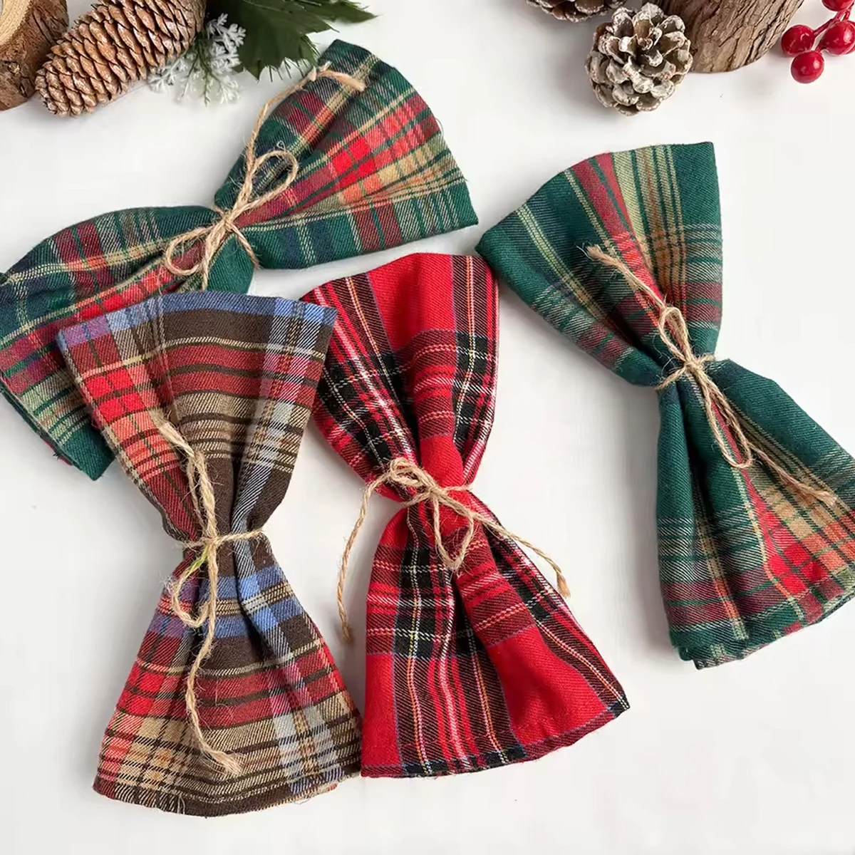 Weihnachten Vintage dekorative Stoff Napins geeignet für Restaurant Küchentische, Urlaub Party Dekorationen