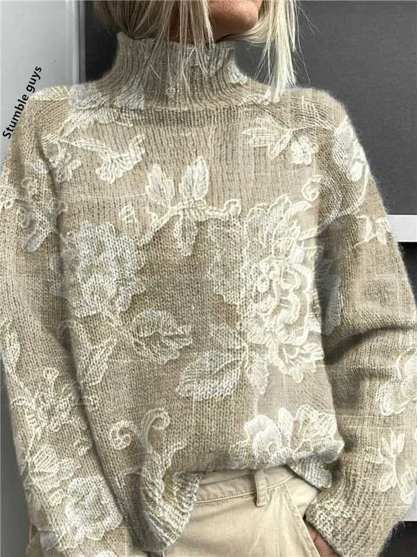 

Autumn Winter Women's Sweater Fashion Casual European American Style Warm Cozy Christmas Santa Hoodie Deer Knit Top