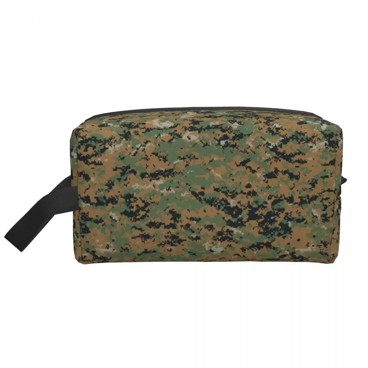 

Custom Marpat Camo Toiletry Bag for Women Woodland Camouflage Cosmetic Makeup Organizer Lady Beauty Storage Dopp Kit Box