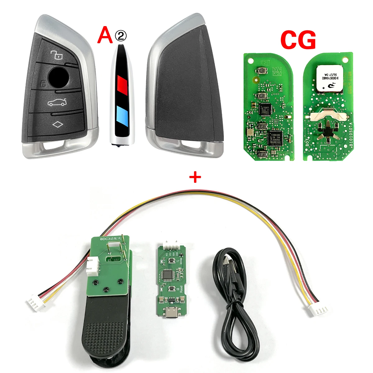DIY B-MW G20 G30 G05 Key Programming FCC ID N5F-ID21A 434MHz ID49 Chip BDC2 BDC3 Smart Key Programmer for Personal Coding