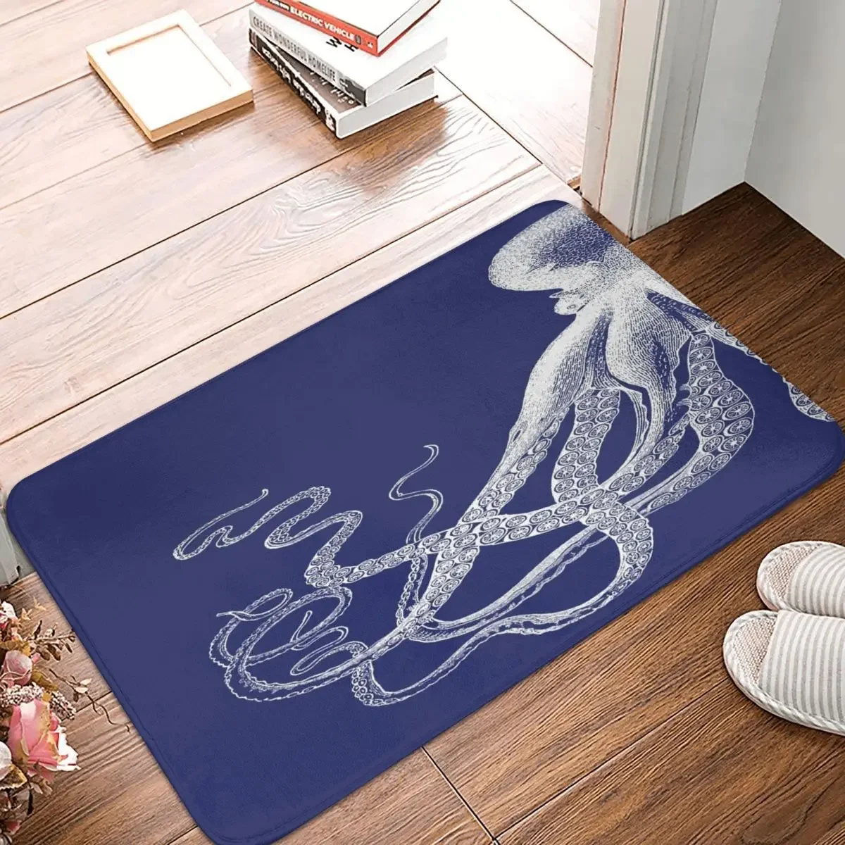 

Half Octopus Doormat Rug Carpet Mat Footpad Polyester Non-slip Sand Scraping Entrance Kitchen Bedroom Balcony Toilet