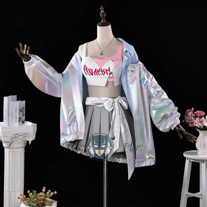 

Honkai：Star Rail Cyrene Cosplay Costume NYLON JAPAN Sweet Uniform Halloween Carnival Party Role Play Clothes New