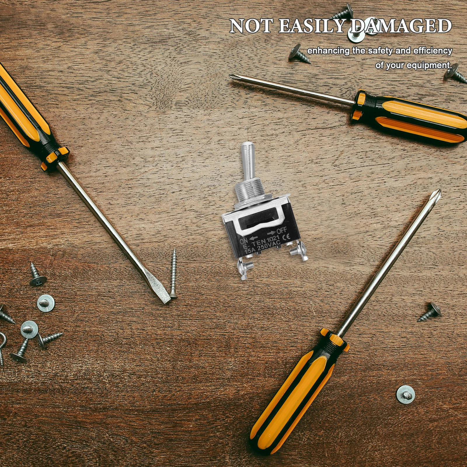 

5 pcs Waterproof Rocker Toggle Switch Screw Terminal Marine Automotive Industrial Use Easy Operation Secure Vibration Resistant